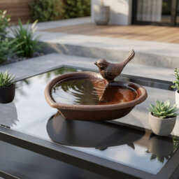 Garden Greatness Cast Iron Heart Birdbath Feeder - thumbnail 2