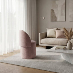 Garden Greatness Blush Versatile Velvet Storage Ottoman Chair - thumbnail 3