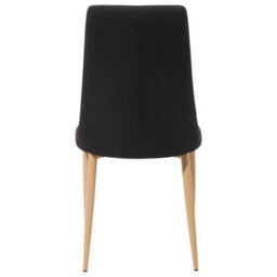 Beliani Set Of 2 Dining Chairs Clayton Fabric Black - thumbnail 7