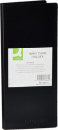 Q-Connect Polypropylene Name Business Card Holder 160 Card Black - thumbnail 4