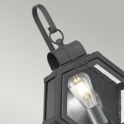 Luminosa Lighting Luminosa Quoizel Heath Outdoor Wall Lantern Mottled Black, Ip44 - thumbnail 3