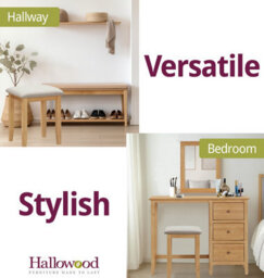 Hallowood Furniture Aston Dressing Stool - thumbnail 6