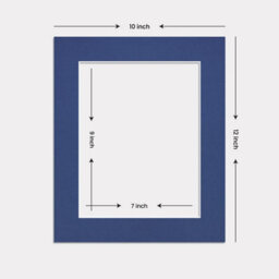 Ak Frames 12X10 Blue Picture Mounts To Fit 9X7 Aperture Size - Mount Board Only (No Frame Included) - thumbnail 3
