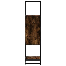 Walplus Highboard Smoked Oak 35.5X35X139 Cm Engineered Wood And Metal - thumbnail 6