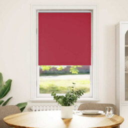 Berkfield Roller Blind Blackout Red 65X150 Cm Fabric Width 60.7 Cm Polyester - thumbnail 1