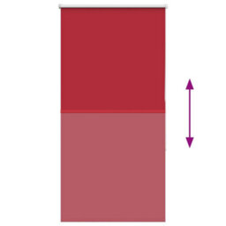 Berkfield Roller Blind Blackout Red 65X150 Cm Fabric Width 60.7 Cm Polyester - thumbnail 5