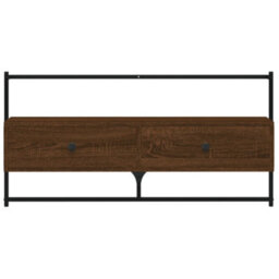 Berkfield Classic Tv Cabinet Wall-Mounted Brown Oak 100.5X30X51 Cm Engineered Wood - thumbnail 7