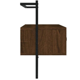 Berkfield Classic Tv Cabinet Wall-Mounted Brown Oak 100.5X30X51 Cm Engineered Wood - thumbnail 5