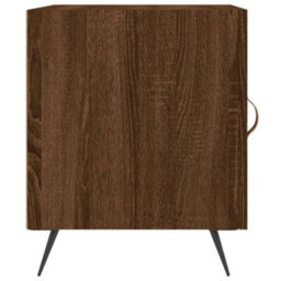 Berkfield Bedside Cabinets 2 Pcs Brown Oak 40X40X50 Cm Engineered Wood - thumbnail 7