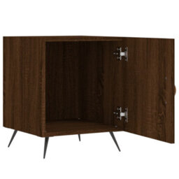 Berkfield Bedside Cabinets 2 Pcs Brown Oak 40X40X50 Cm Engineered Wood - thumbnail 5