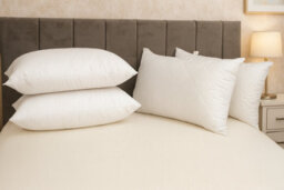 "ARLinens Pack Of 4 Quilted Pillows Bounce Back Rectangular Antiallergy Extra Fill 29""x19""" - thumbnail 3