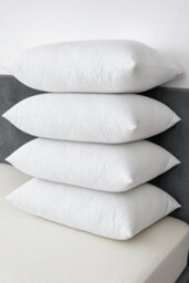 "ARLinens Pack Of 4 Quilted Pillows Bounce Back Rectangular Antiallergy Extra Fill 29""x19""" - thumbnail 2