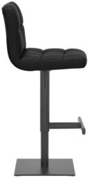 Lamboro Deluxe Allegro Bar Stool, Luxury Frame In Matt Black With Weighted Base , Kitchen Bar Stool, Black - thumbnail 5