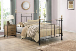 Birlea Bronte King Bed Frame In Black - thumbnail 1