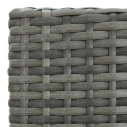 Berkfield 5 Piece Garden Bar Set With Cushions Poly Rattan Grey - thumbnail 7