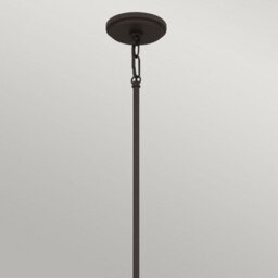 Luminosa Lighting Elstead Quoizel Brecken Dome Pendant Ceiling Light Classic Old Bronze And Faux Alabaster Glass Shade 2X E27 - thumbnail 5