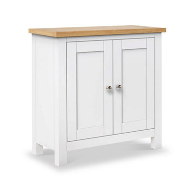 Farro White Small 2 Door Cabinet - Fully Assembled By Roseland Furniture - image 1