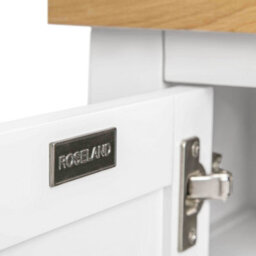 Farro White Small 2 Door Cabinet - Fully Assembled By Roseland Furniture - thumbnail 4
