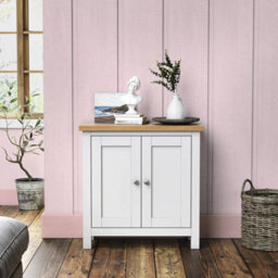 Farro White Small 2 Door Cabinet - Fully Assembled By Roseland Furniture - thumbnail 2