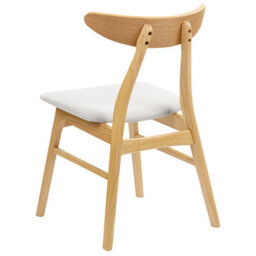 Beliani Set Of 2 Dining Chairs Lynn Wood Light Brown/ Grey - thumbnail 7