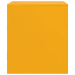 Berkfield Bedside Cabinets 2 Pcs Mustard Yellow 34.5X39X44 Cm Steel - thumbnail 8