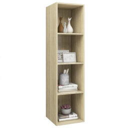 Walplus Wall-Mounted Tv Cabinet Sonoma Oak 37X37X142.5 Cm Engineered Wood - thumbnail 3