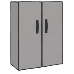 Walplus Shoe Cabinet Grey 60X28X90 Cm Fabric - thumbnail 2