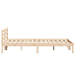 Berkfield Modern Bed Frame With Headboard 160X210 Cm Solid Wood Pine - thumbnail 6