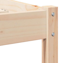 Berkfield Modern Bed Frame With Headboard 160X210 Cm Solid Wood Pine - thumbnail 7