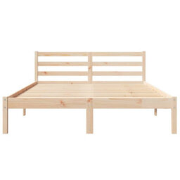 Berkfield Modern Bed Frame With Headboard 160X210 Cm Solid Wood Pine - thumbnail 5
