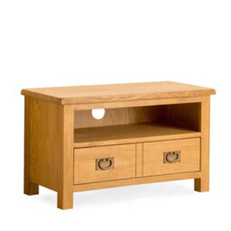 Lanner Oak 80Cm Small Tv Unit - Fully Assembled By Roseland Furniture - thumbnail 1