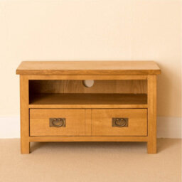 Lanner Oak 80Cm Small Tv Unit - Fully Assembled By Roseland Furniture - thumbnail 4