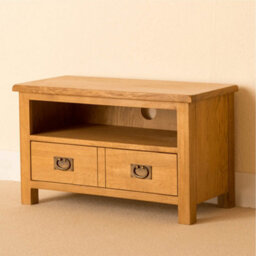 Lanner Oak 80Cm Small Tv Unit - Fully Assembled By Roseland Furniture - thumbnail 2
