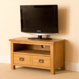 Lanner Oak 80Cm Small Tv Unit - Fully Assembled By Roseland Furniture - thumbnail 3
