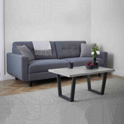 Soho Grey 85Cm Large Industrial Coffee Table - By Roseland Furniture - thumbnail 4
