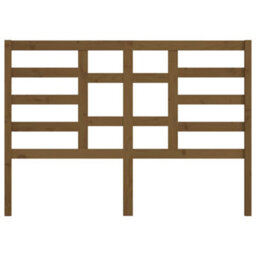 Berkfield Bed Headboard Honey Brown 141X4X104 Cm Solid Wood Pine - thumbnail 4
