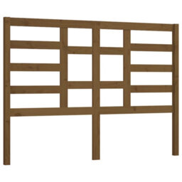 Berkfield Bed Headboard Honey Brown 141X4X104 Cm Solid Wood Pine - thumbnail 2