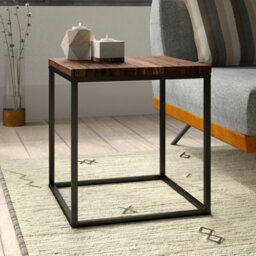 Aspect Furniture Savona Side Table/industrial Style Table (Vintage/black) - thumbnail 1