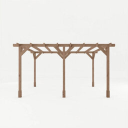 Waltons 3M X 4M Traditional Pergola Pressure Treated Wooden Garden Shelter - thumbnail 5