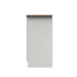 Albert 6 Drawer Wide Chest In Cream Ash & Oak (Ready Assembled) - thumbnail 2