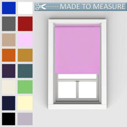 Caecus Blinds Made To Measure Blackout Roller Blind Pink 180Cm