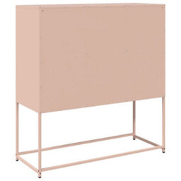 Berkfield Sideboard Pink 100.5X39X107 Cm Cold-Rolled Steel - thumbnail 8