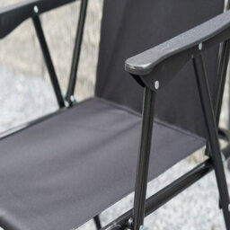 Gr8 Garden Set Of 4 Black Outdoor Garden Camping Beach Folding Chair - thumbnail 4