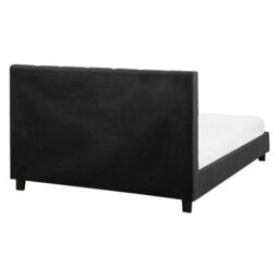 Beliani Bed Fabric La Rochelle 160 X 200 Cm (Eu King Size) Dark Grey - thumbnail 5