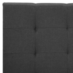Beliani Bed Fabric La Rochelle 160 X 200 Cm (Eu King Size) Dark Grey - thumbnail 9
