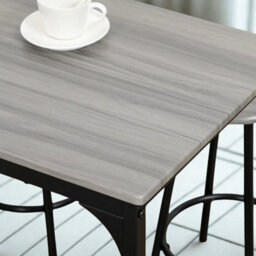 FURNOLD 5-Piece Dining Table And Stool Set Kitchen Living Room Industrial Grey - thumbnail 6