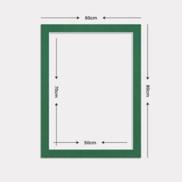 Ak Frames 80X60Cm Emerald Picture Mounts To Fit 70X50Cm Aperture Size - Mount Board Only (No Frame Included) - thumbnail 3