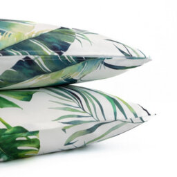Gardenwize Pair Of Outdoor Garden Sofa Chair Furniture Scatter Cushions- Botanical Leaf - thumbnail 4