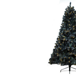 Christmas Tree World The 6Ft/180Cm Pre-Lit Black Iridescence Pine Tree With Warm White Lights - thumbnail 5