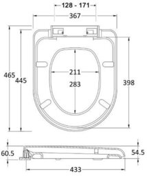 Affine 1100 mm Bathroom Vanity Unit Basin Toilet Combined Furniture Right Hand White - thumbnail 9